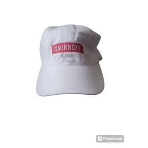 Smirnoff Vodka Hat Cap Adjustable Red White New
